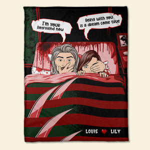 Personalized Gift Ideas For Couple, Being With You Is A Dream Come True - Custom Blanket - Blanket - GoDuckee