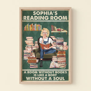 A Room Without Books, Personalized Canvas Print, Book Girl Reading Room Canvas Print, Decor Gift For Book Lovers - Poster & Canvas - GoDuckee