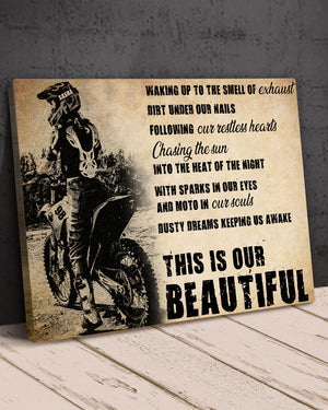 Personalized Motocross Girl Poster - This Is Our Beautiful - Poster & Canvas - GoDuckee