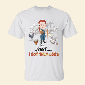 I Got Them Eggs - Personalized Chicken Shirt - Gift For Farmer - Shirts - GoDuckee