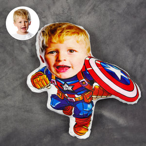 Boy, Custom Face Pillow, Love Family - Pillow - GoDuckee