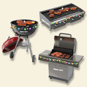 BBQ Smoker Ornament - Personalized Grill Christmas Ornament - Custom Name - Ornament - GoDuckee