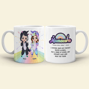 Mama Unicorn, Mother And Daughter Personalized Coffee Mug, Gift For Mama - Coffee Mug - GoDuckee