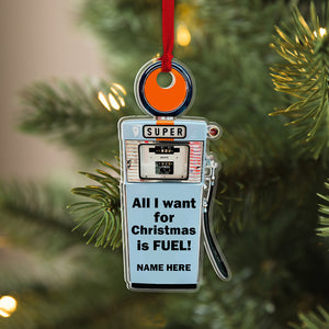 Personalized Gas Price Ornament, Christmas Tree Decor - Ornament - GoDuckee