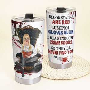 Horro Books - Personalized Reading Girl Tumbler - So They'll Never Find You - Tumbler Cup - GoDuckee