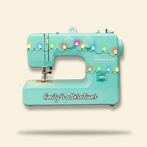 Sewing Machine With Christmas Light - Personalized Christmas Ornament - Ornament - GoDuckee