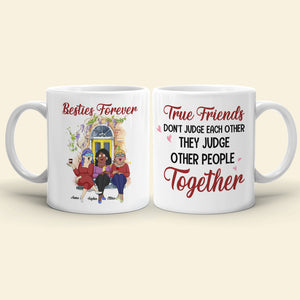 Besties Forever Personalized Mug,Gift For Friends - Coffee Mug - GoDuckee