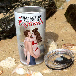 Love You Forever And Always Personalized Tumbler, Gift For Husband, Couple Romantic Kissing Tumbler, Anniversary, Birthday Gift - Tumbler Cup - GoDuckee