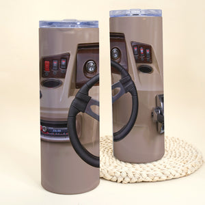 Pontoon - Personalized Skinny Tumbler - Gift for Pontoon Lovers - Tumbler Cup - GoDuckee