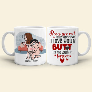 Roses Are Red, Personalized Mug, Gift For Naughty Couple - Coffee Mug - GoDuckee