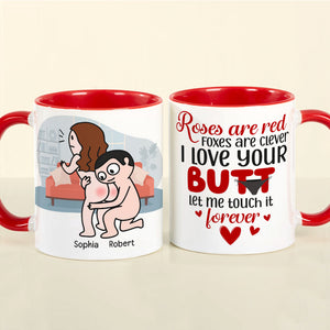 Roses Are Red, Personalized Mug, Gift For Naughty Couple - Coffee Mug - GoDuckee