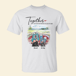 Couple Shoes And Driver Car 01QHHN071222 T-shirt Hoodie Sweatshirt - Shirts - GoDuckee