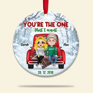 You're The One That I Want, Personalized Ornament Gift Couple - Ornament - GoDuckee