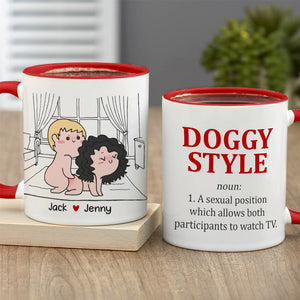 Doggy Style, Personalized Tumbler, Funny Couple Tumbler, Gift For Couple - Coffee Mug - GoDuckee
