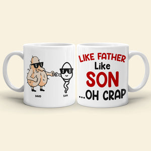 Like Father Like Son/Daughter Personalized White Mug, Gift For Family - Coffee Mug - GoDuckee