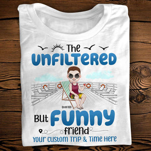 The Naughty Or Nice Friend, Personalized Shirt, Cruising Bad*ss Friend Shirt, Vacation Matching Shirt For Group - Shirts - GoDuckee