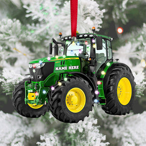 Tractor Christmas Ornament - Christmas Gift For Farmer - Ornament - GoDuckee