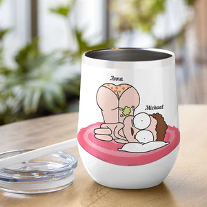 I Love You Even Though You Fart When We're In Bed Together Personalize Couple - Coffee Mug - GoDuckee