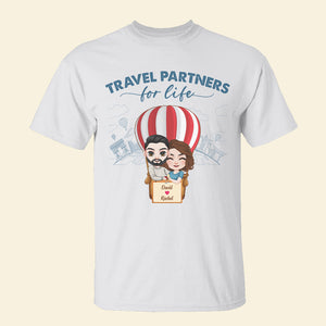 Travel Partners For Life, Personalized Shirt, Gift For Couple - Shirts - GoDuckee