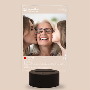 You Are The World - Personalized Led Night Light - Gift For Mom/Dad - Led Night Light - GoDuckee