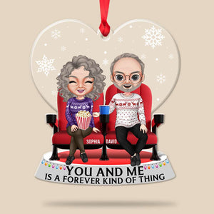 Old Couple Movie Forever A Kind Of Thing, Personalized Acrylic Ornament - Ornament - GoDuckee