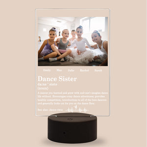 Ballet Dance Sister - Personalized Led Night Light - Gift For Friends/Sister/Besties - Led Night Light - GoDuckee