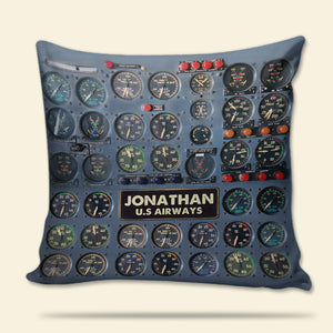 Pilot Flight Instruments - Personalized Pillow - Pillow - GoDuckee