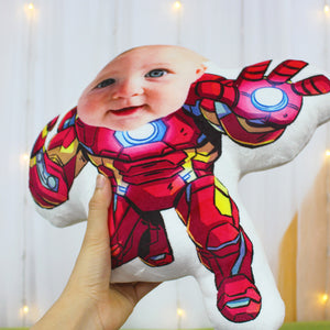 Boy, Custom Face Pillow, Love Family - Pillow - GoDuckee