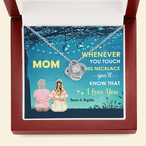 You'll Know That I Love You, Personalized Love Knot Necklace, Gift For Mom, Mother's Day Gift - Jewelry - GoDuckee