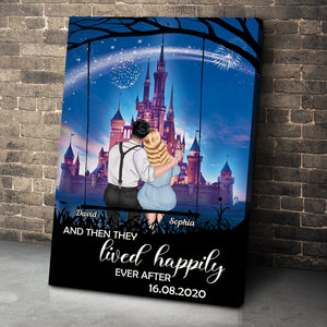 And Then They Love Happily Personalized Canvas Print, Couple Gift-1QHLH010323 - Poster & Canvas - GoDuckee
