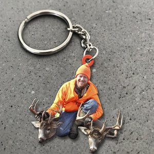 Hunting Trip, Personalized Keychain - Upload Hunting Image - Keychains - GoDuckee