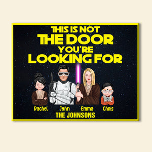 Custom Family Shape Doormat - This Is Not The Door You're Looking For - Doormat - GoDuckee
