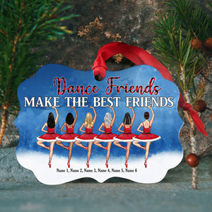 Ballet Friends Make The Best Friends - Personalized Friend Sisters Benelux Ornament - Christmas Gift For Ballet Girls - Ornament - GoDuckee