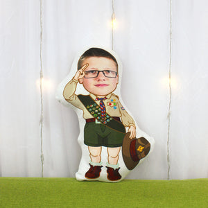 Scout Boy, Custom Face Pillow, Love Family - Pillow - GoDuckee