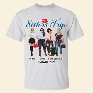 Sisters Trip Personalized Shirt, Summer Vacation Shirt For Besties - Shirts - GoDuckee