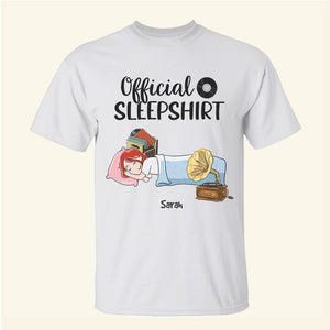 Vinyl Girl Official Sleepshirt - Personalized Shirts - Shirts - GoDuckee
