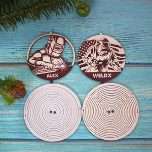 Welder Spiral Ornament, SORMHC, Personalized 3D Ornament - Ornament - GoDuckee