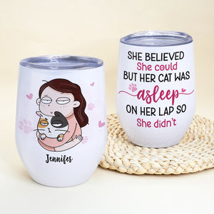 She Believed She Could, Gift For Cat Lover, Personalized Mug, Cat Mom Mug, Anniversary Gift - Coffee Mug - GoDuckee