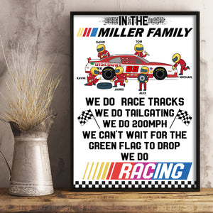 In This Family We Do Race Racks Personalized Racing Canvas Print - Poster & Canvas - GoDuckee
