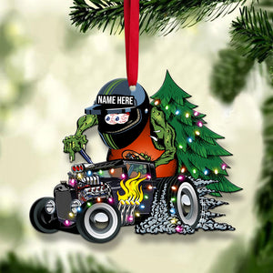 Hot Rod - Personalized Christmas Ornament - Gifts for Drag Racer - Hot Rod Custom Kulture - Ornament - GoDuckee
