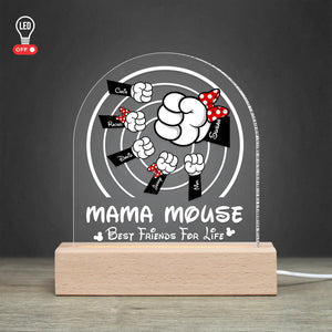 Mother's Day Personalized Led Light Wooden Base 01NAHN240323 - Led Night Light - GoDuckee