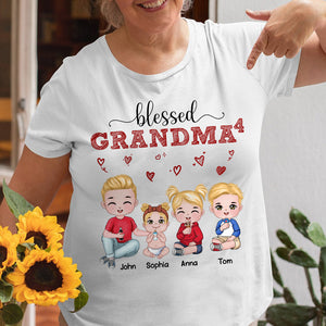 Blessed Grandma Personalized Grandma Shirt, Gift For Family - Shirts - GoDuckee