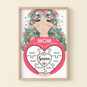Personalized Mother's Day Canvas Print - Mom The One That Holds Us Together MOM2104 - Poster & Canvas - GoDuckee