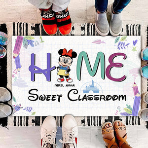 Home Sweet Classroom Personalized Teacher Doormat, Gift For Teacher - Doormat - GoDuckee