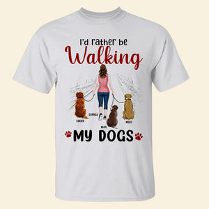 I'd Rather Be, Personalized Shirt, Gift For Dog Lover - Shirts - GoDuckee