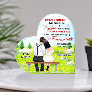 I Am Thinking Of You Every Minute Of Every Day Personalized Couple Plaque, Gift For Couple - Decorative Plaques - GoDuckee