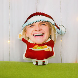 Custom Face Pillow, Love Family, Mrs. Claus Grandma, Christmas Gifts - Pillow - GoDuckee