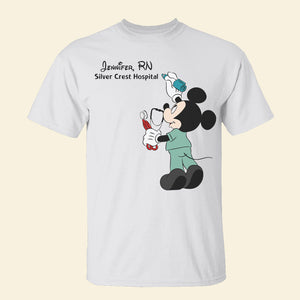 Personalized Mouse Nurse Shirt, Gift For Nurse - Shirts - GoDuckee