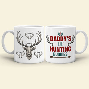 Daddy's Hunting Buddies, Personalized Coffee Mug For Hunting Dad, Father's Day Gift For Hunting Lovers - Coffee Mug - GoDuckee