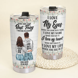 Personalized Couple Tumbler - You Are The Best Thing I Never Planned - Tumbler Cup - GoDuckee